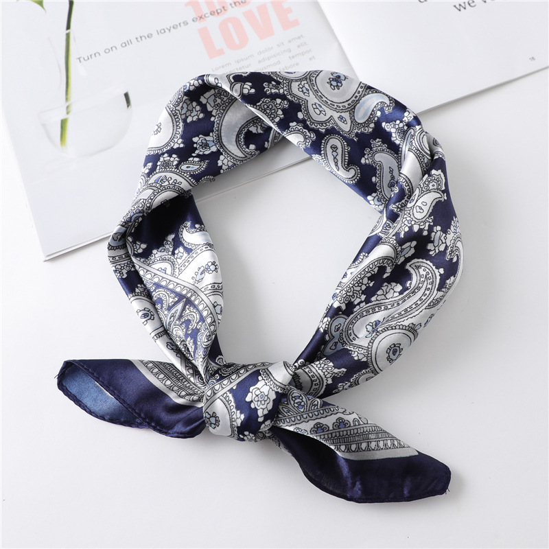 Scarf Silk Square - Syal Sutra Persegi Mewah 60Cm untuk
