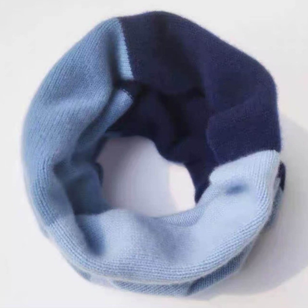 Infinity Scarf Knit - Syal Infinity Rajutan Warna-warni Lembut, Pemanas