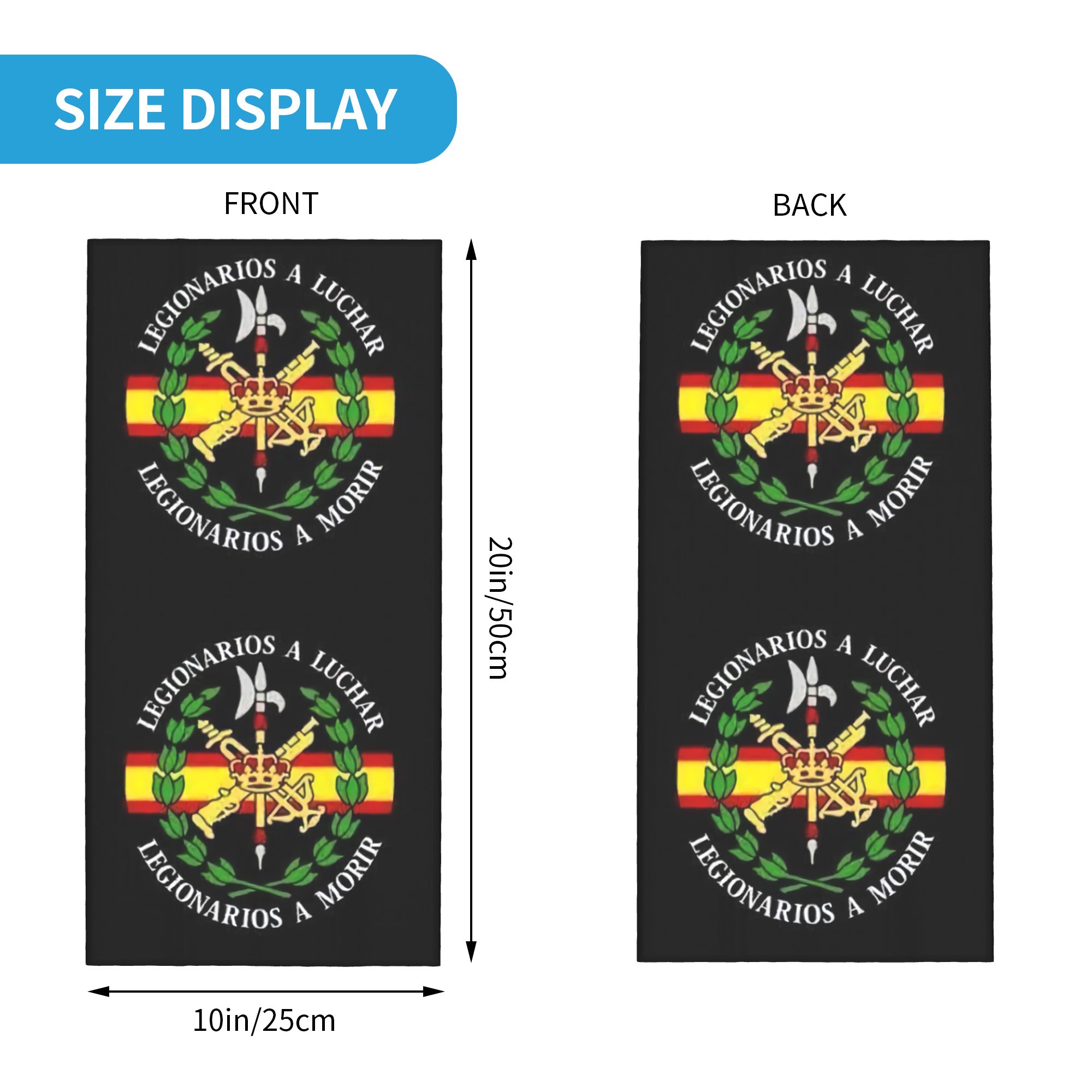 Bandana Legion Spanyol Kustom, - Neck Warmer Tube ulasan dan harga