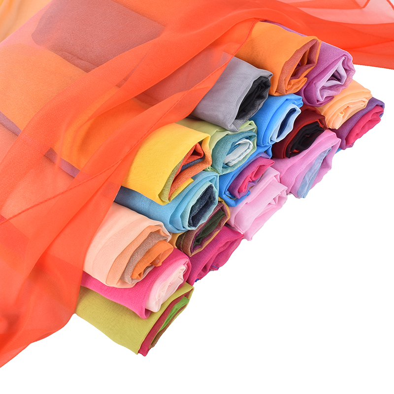 Syal sutra gradien tiga warna  - Scarf Silk Square ulasan dan harga
