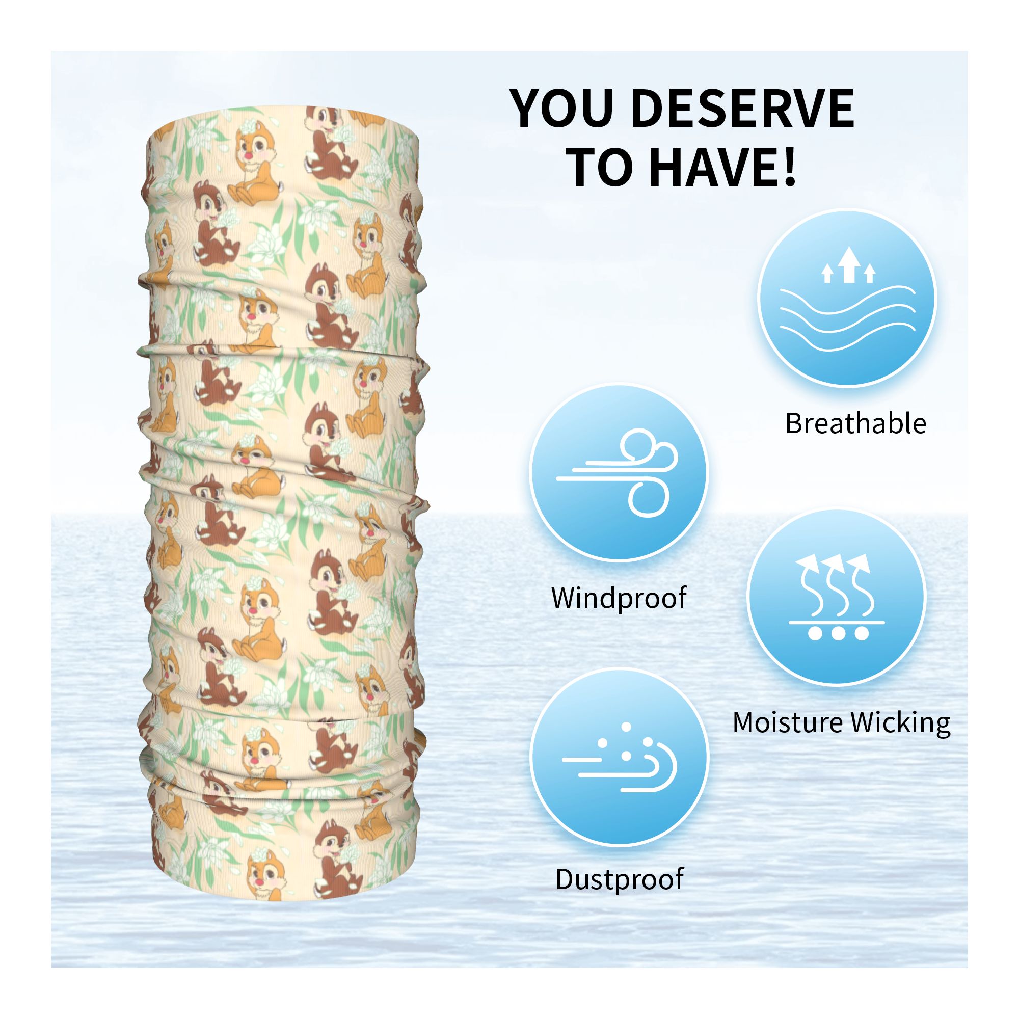 Bandana C-Chip Dan D-Dale Lucu - Neck Warmer Tube ulasan dan harga