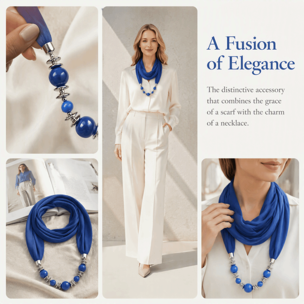 Selendang Chiffon Fashion Warn - Infinity Scarf Knit ulasan dan harga