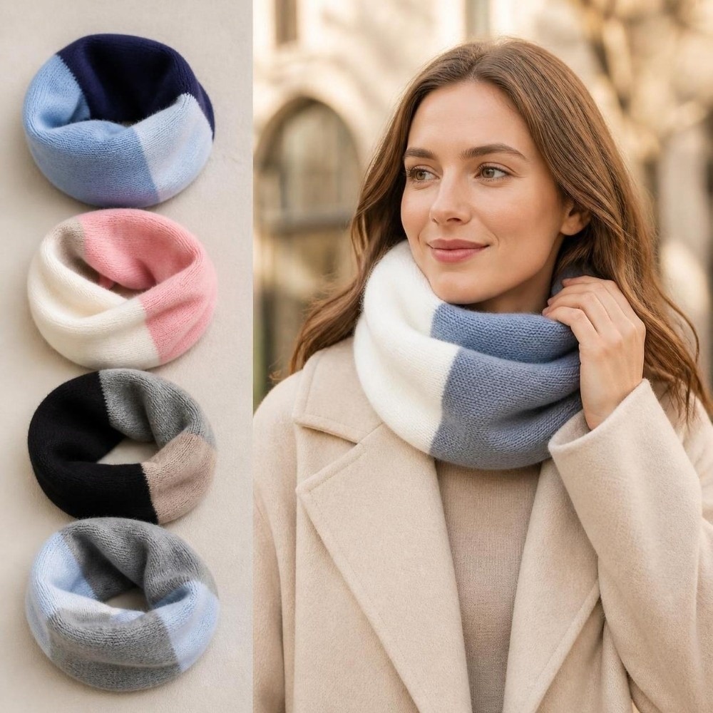 Syal Infinity dengan Warna yan - Infinity Scarf Knit ulasan dan harga