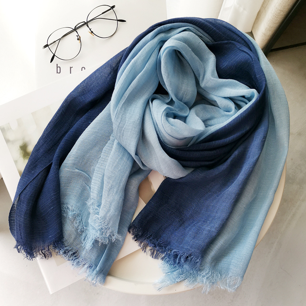 Syal Linen Katun Uniseks Gaya  - Bandana Cotton ulasan dan harga