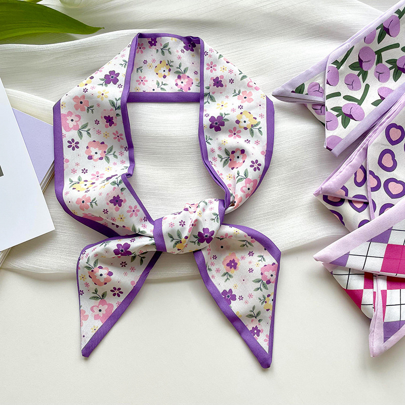 Syal Sutra Wanita Pendek Sempi - Ascot Neck Scarf ulasan dan harga