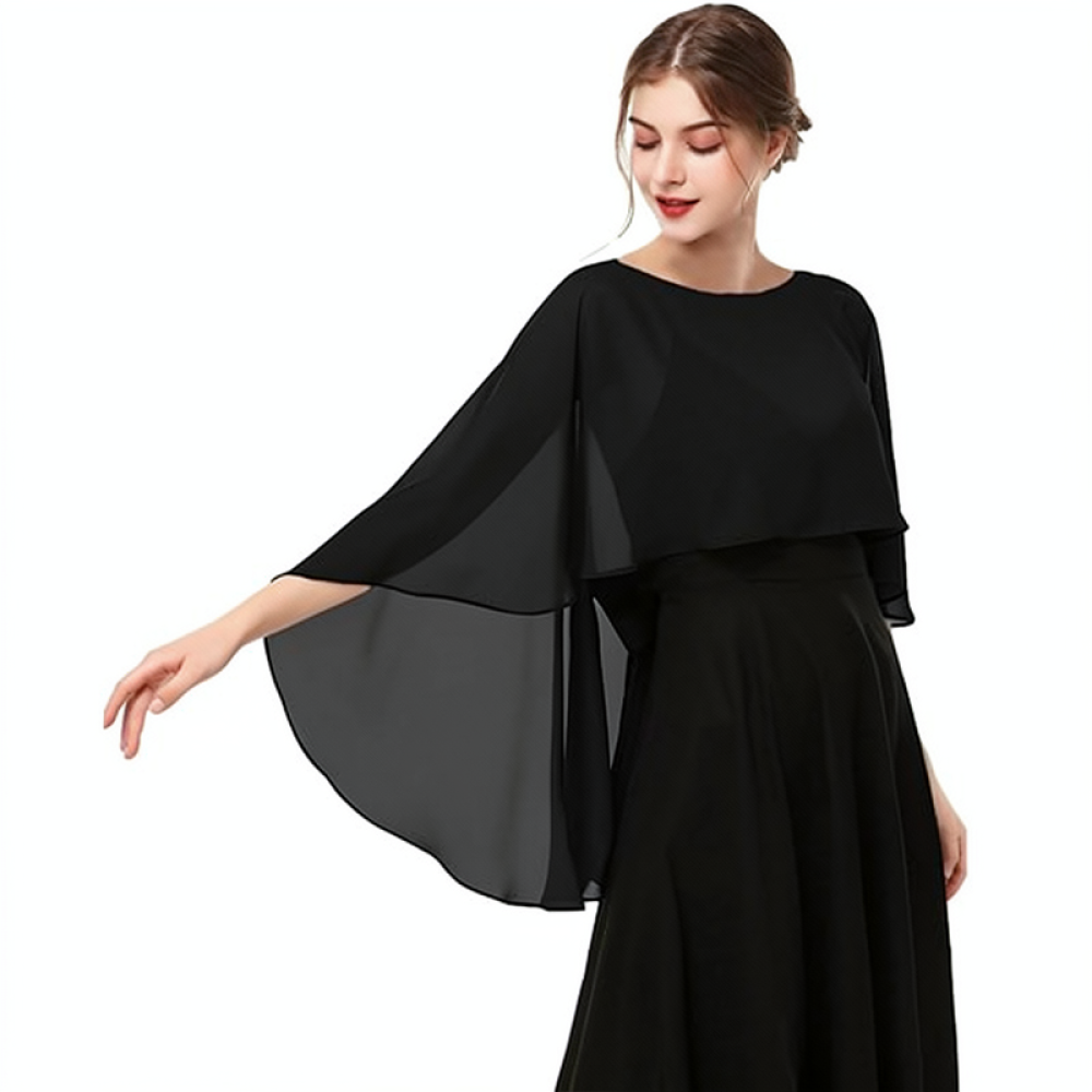 Selendang Chiffon Wanita, Cape - Stole Wedding Shawl ulasan dan harga