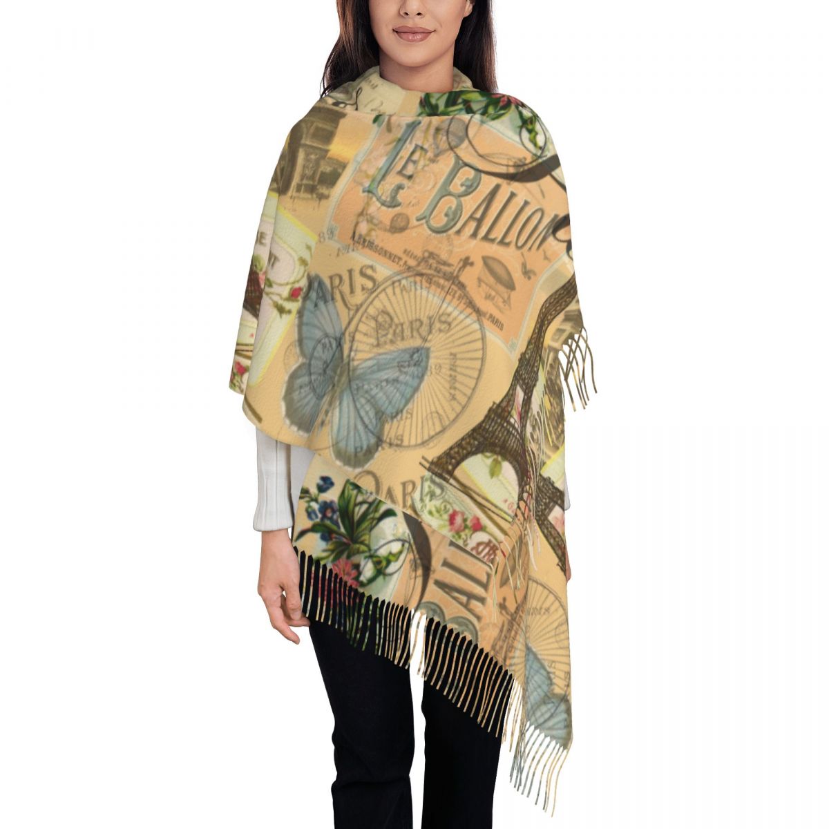 Selendang Wanita Musim Dingin  - Pashmina Wrap Large ulasan dan harga