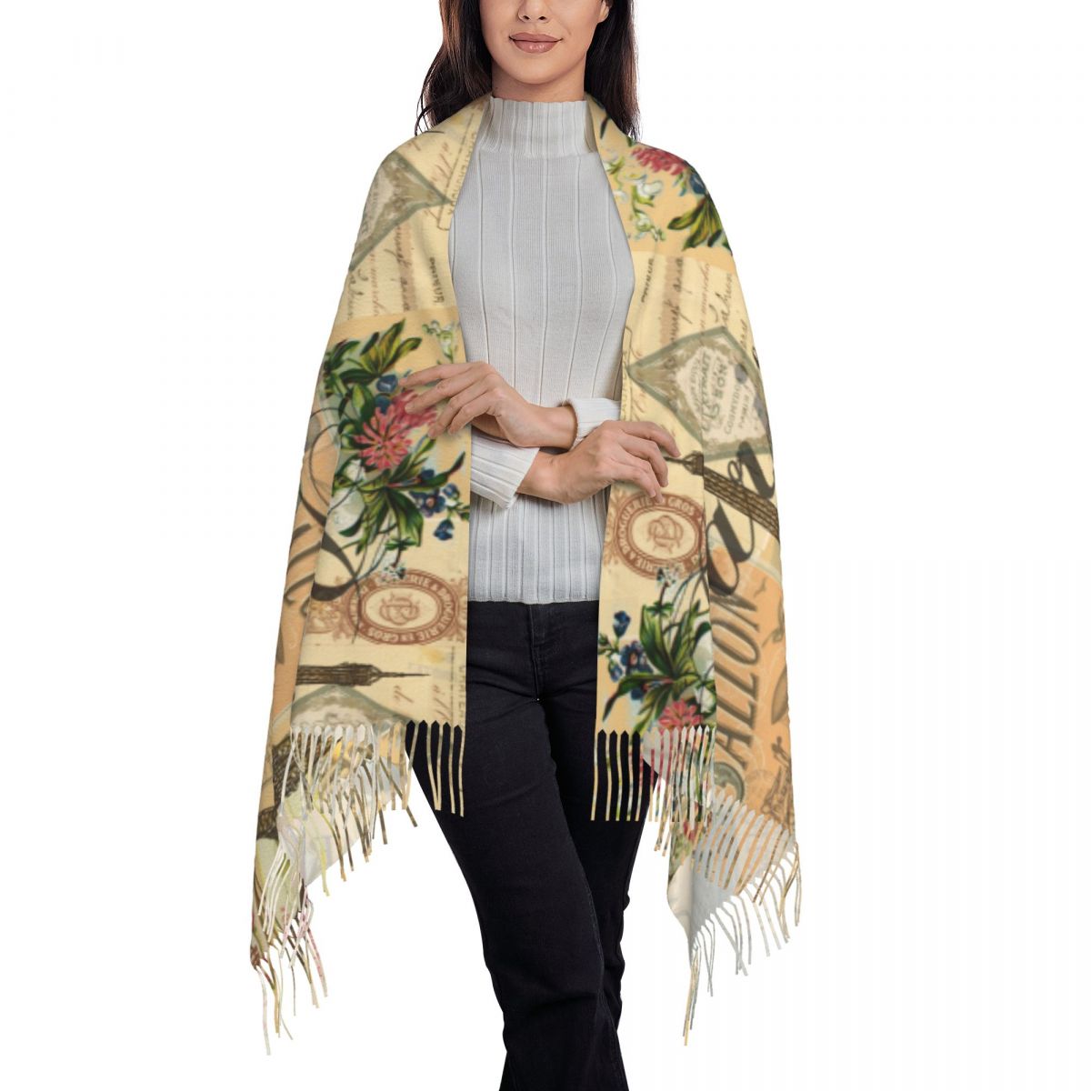 Selendang Wanita Musim Dingin  - Pashmina Wrap Large ulasan dan harga