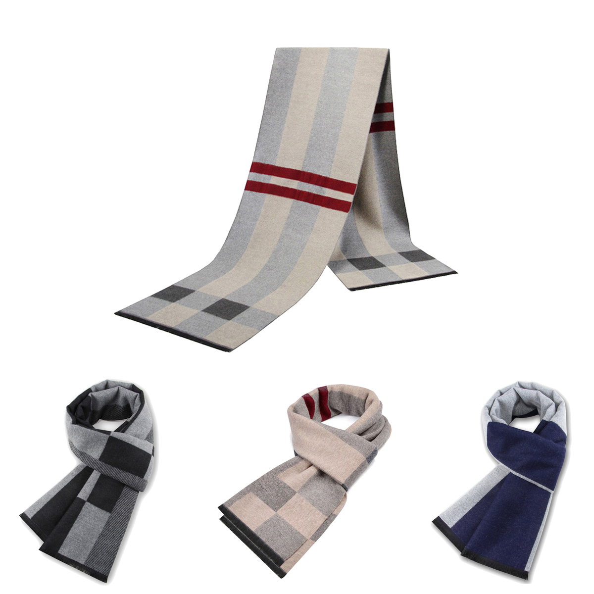 Syal Pria untuk Pria Syal Kasm - Muffler Men Wool ulasan dan harga
