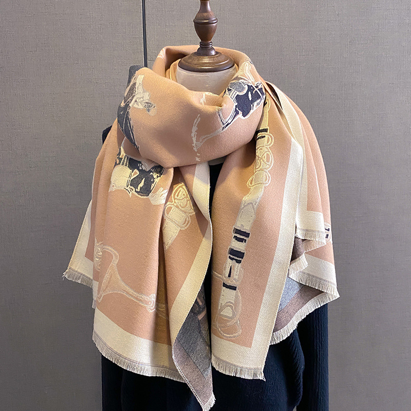 Syal pasmina hangat mewah 2024 - Woven Scarf Blanket ulasan dan harga