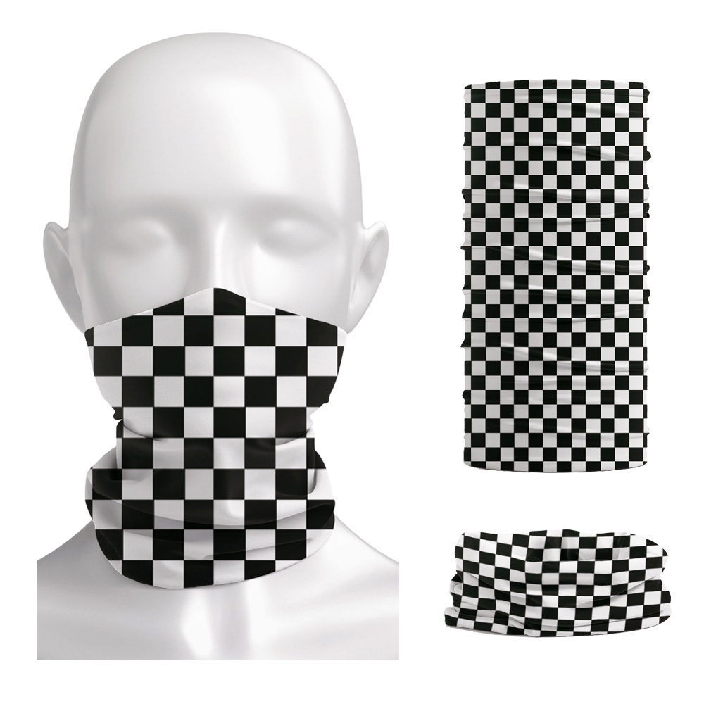 Bandana motif kotak-kotak, Ban - Neck Warmer Tube ulasan dan harga