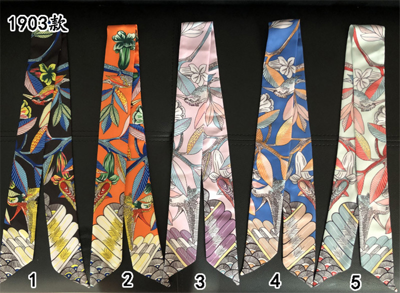 Mewah Merek Hummingbird Cetak  - Ascot Neck Scarf ulasan dan harga